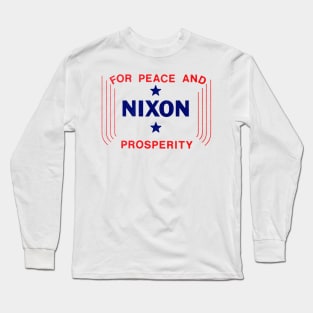 1972 Nixon for Peace and Prosperity Long Sleeve T-Shirt